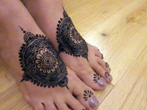 Mehndi Design for Both Feet