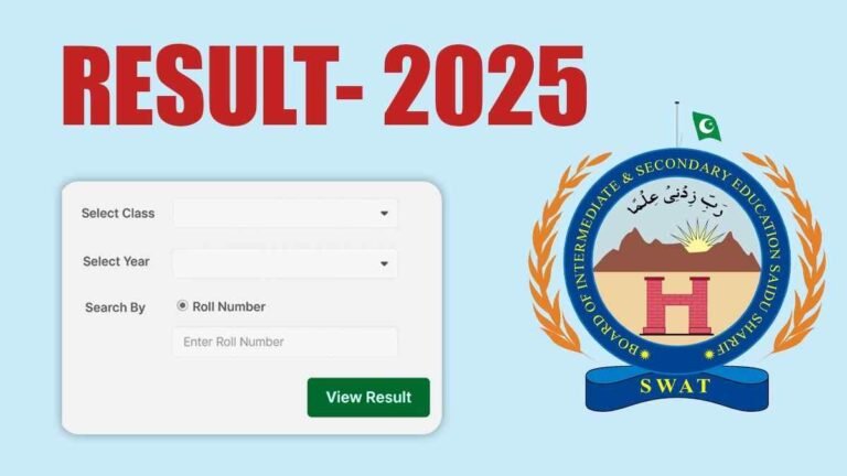 BISE Swat Declares 2025 Intermediate Exam Results and Top Achievers